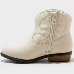 Toddler Girls' Addie Western Boots - Cat & Jack™ Cream